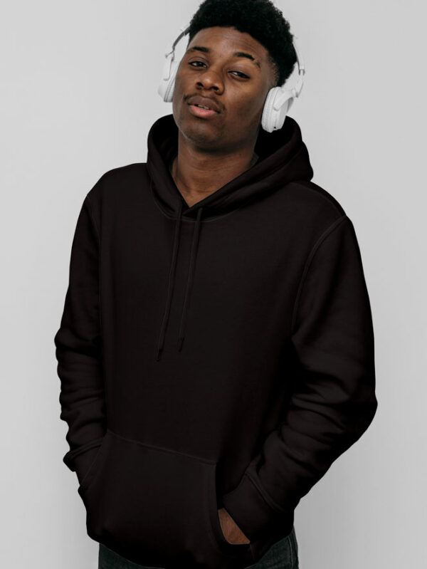 Black Active Comfort Pullover Hoodie